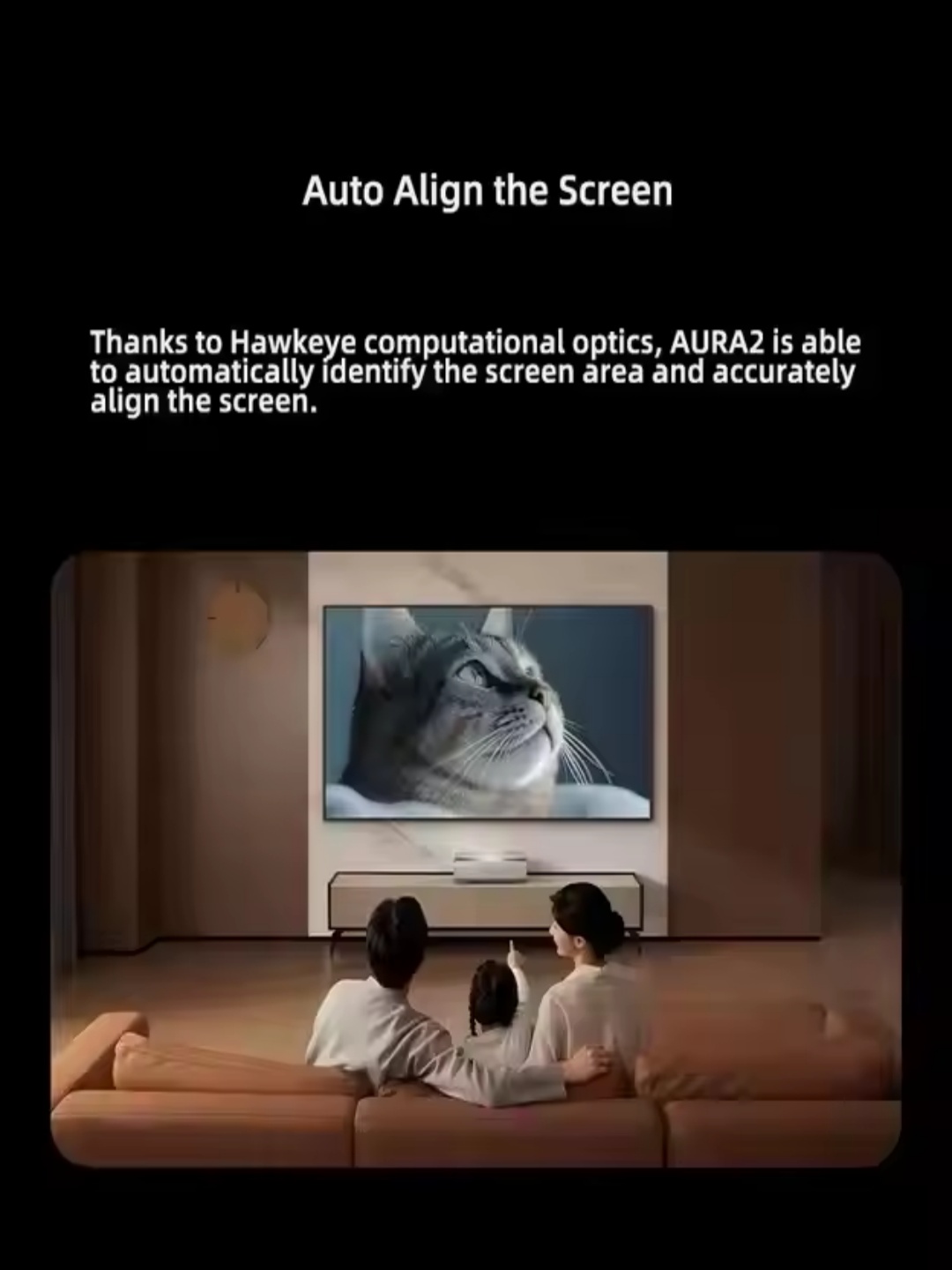 Xgimi Aura 2 Big Home Cinema Projector 4K Native UHD Ultra Short Throw Video Projector with Full Auto MEMC 3D Game Mode Beamer