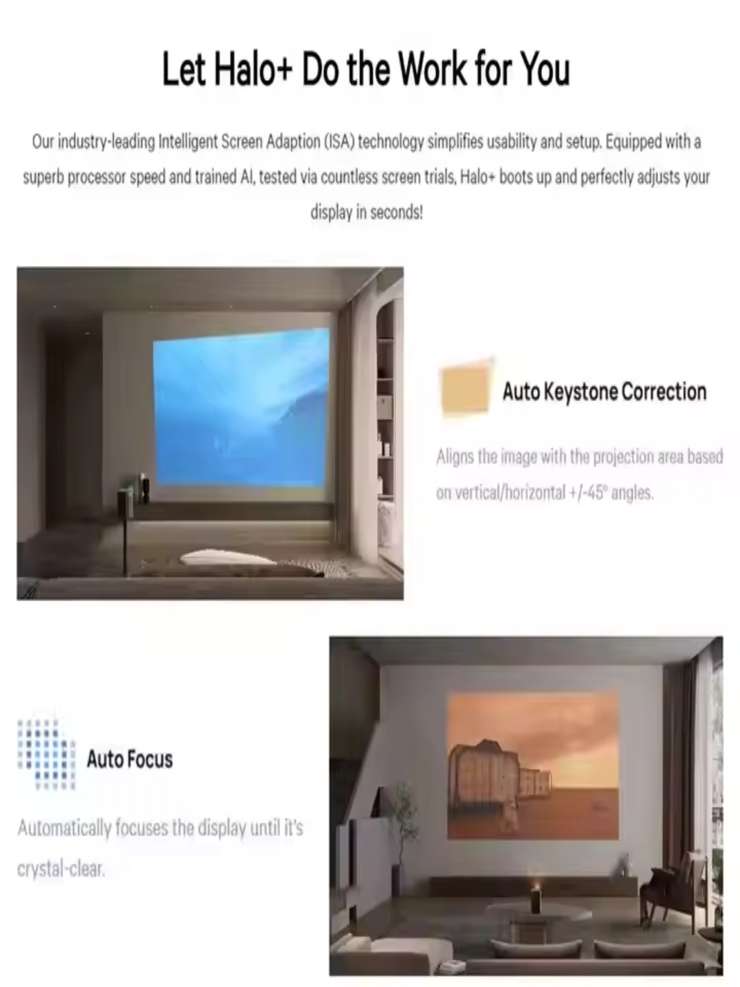 XGIMI Halo 3D Smart Android TV Projector 1080P 4K Home Theater Portable Auto Keystone Correction DLP LED/LCD Lamp Option US Plug
