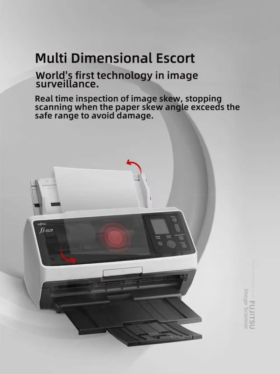 Fujitsu Fi-8190 Book Document Scanner, A3 A5 Color HD Automatic Double-sided Continuous Scanning Paper Feed Network Scanner