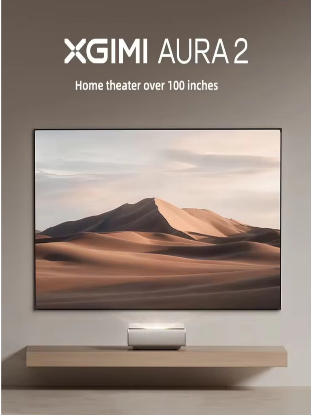 Xgimi Aura 2 Big Home Cinema Projector 4K Native UHD Ultra Short Throw Video Projector with Full Aut