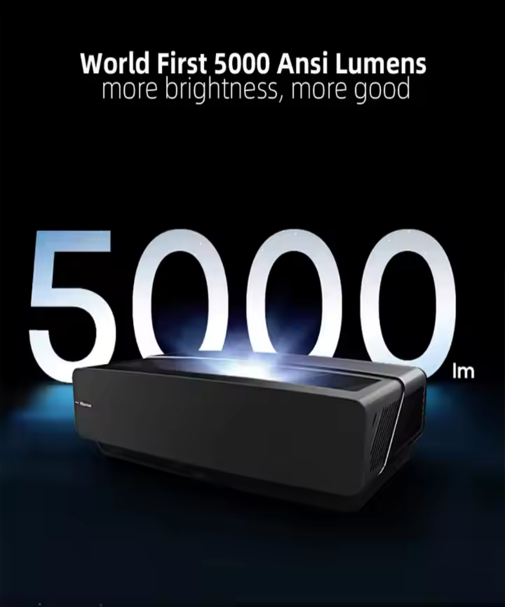 Hisense T52 UST Professional Laser Projector DLP Home Theater Beamer Auto Focus for Efficient Multi-role Meeting Video US Plug