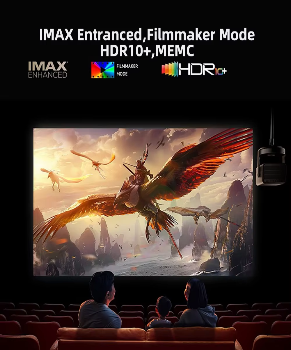 Hisense Vidda C2 Ultra New Generation 4K Full Auto 240HZ RGB Triple Laser DLP Projector 1.67X Zoom Portable 3D Proyector US Plug