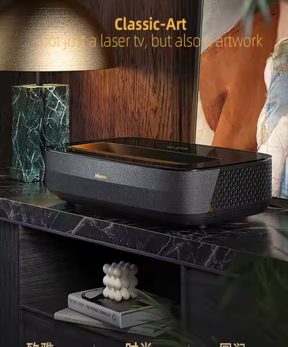 Hisense 80 L9H 4K Triple RGB Laser Beamer 3800 ANSI Lumens DTS/Doby Sound Ultra Short Throw UST Projector DLP Lens Portable TV