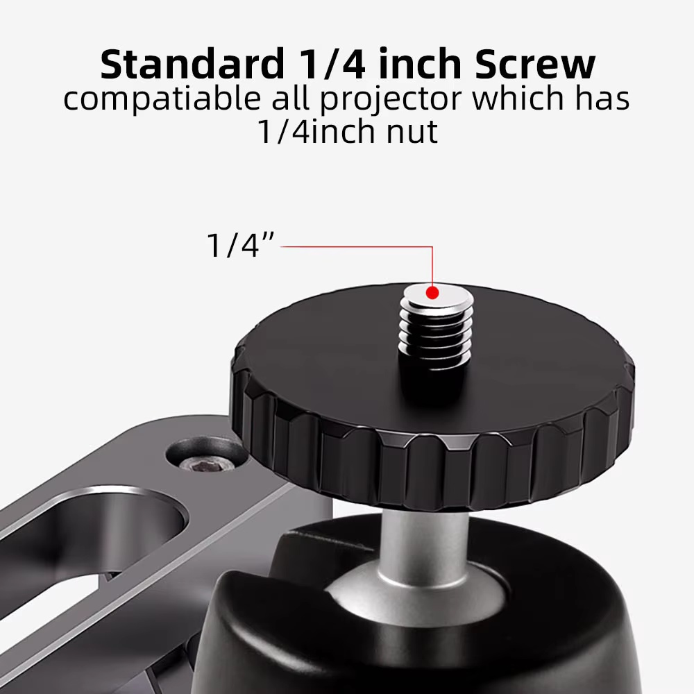 Universal Projector Wall Mount Bracket with 2 Folding Arm 26cm Adjustable Length for XGIMI JMGO BENQ ePson Projectors and Camera