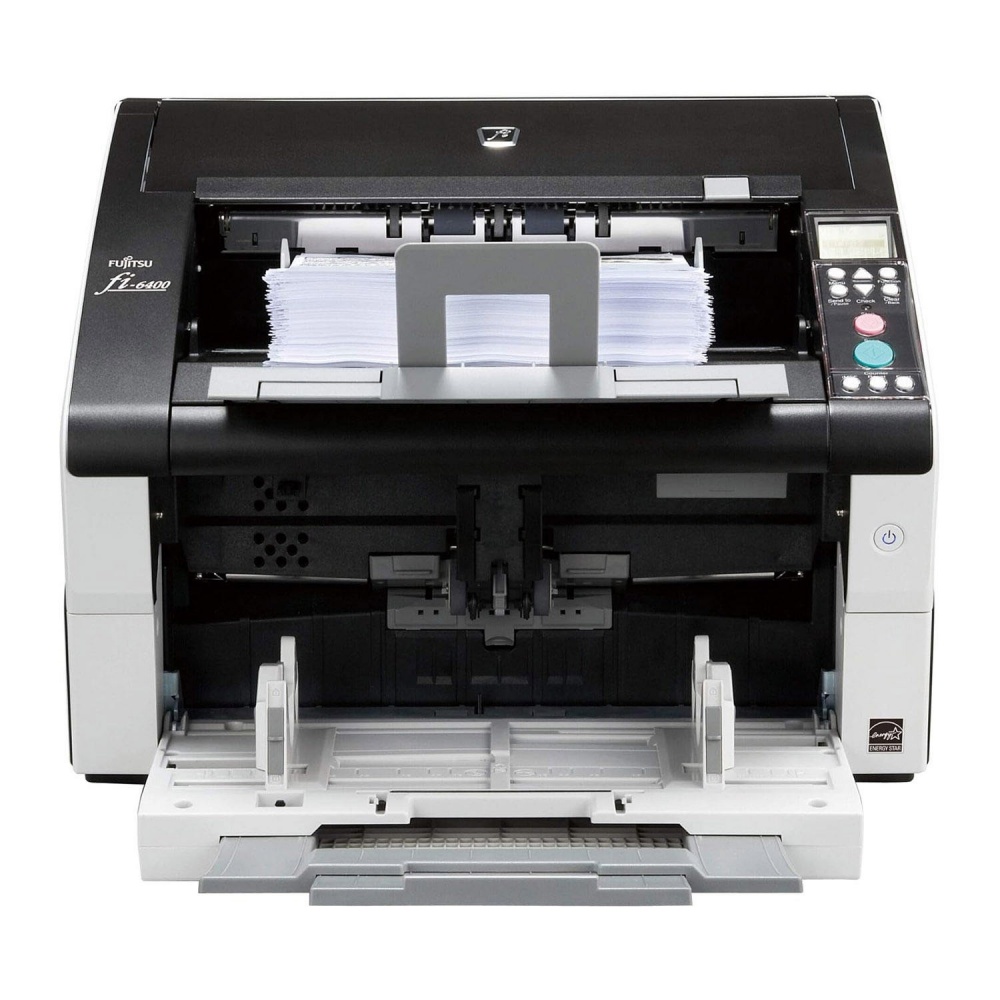 Fujitsu Fi-6400 Document Scanner, 600 Dpi High-Resolution Windows 7 Compatible LED Light Source for Office Efficiency