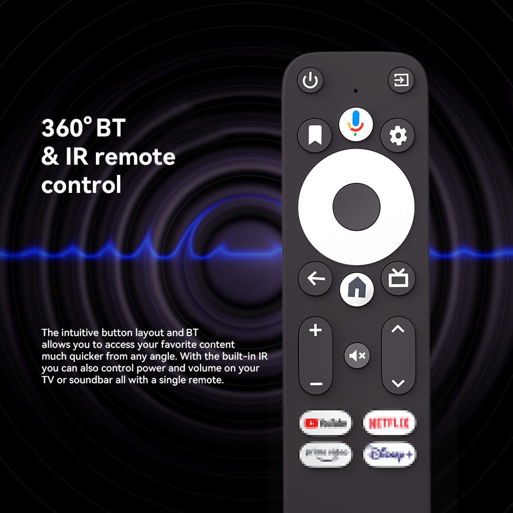 Paihao DColor GD1 GTV Android TV Dongle 4K with 2GB 16GB Dual WiFi 6 for Google Certificated AndroidTV Set Top Box Smart TV Box