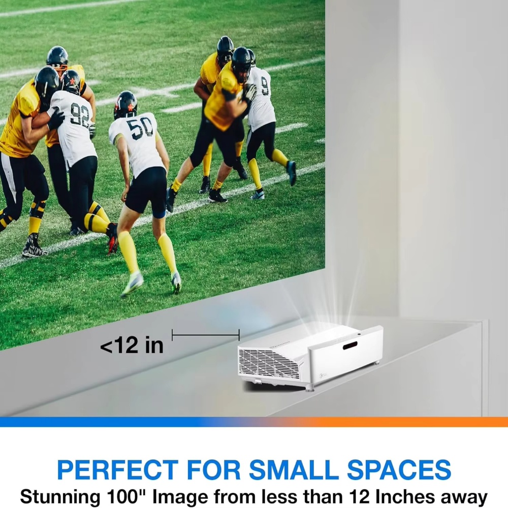 Paihao Optoma GT3500HDR 1080p Home Laser Projector, GT4000UHD 4K UHD Ultra-Short Throw Laser HDR Beamer Low Lag for Gaming