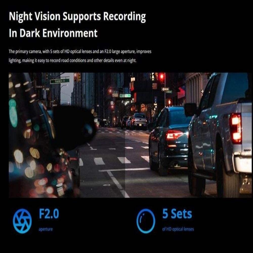 DDPAI Mini Pro 330-Degree Rotatable Lens Dash Cam Emergency Lock 1296p UHD Resolution Video Recorder Night Vision MicroSD