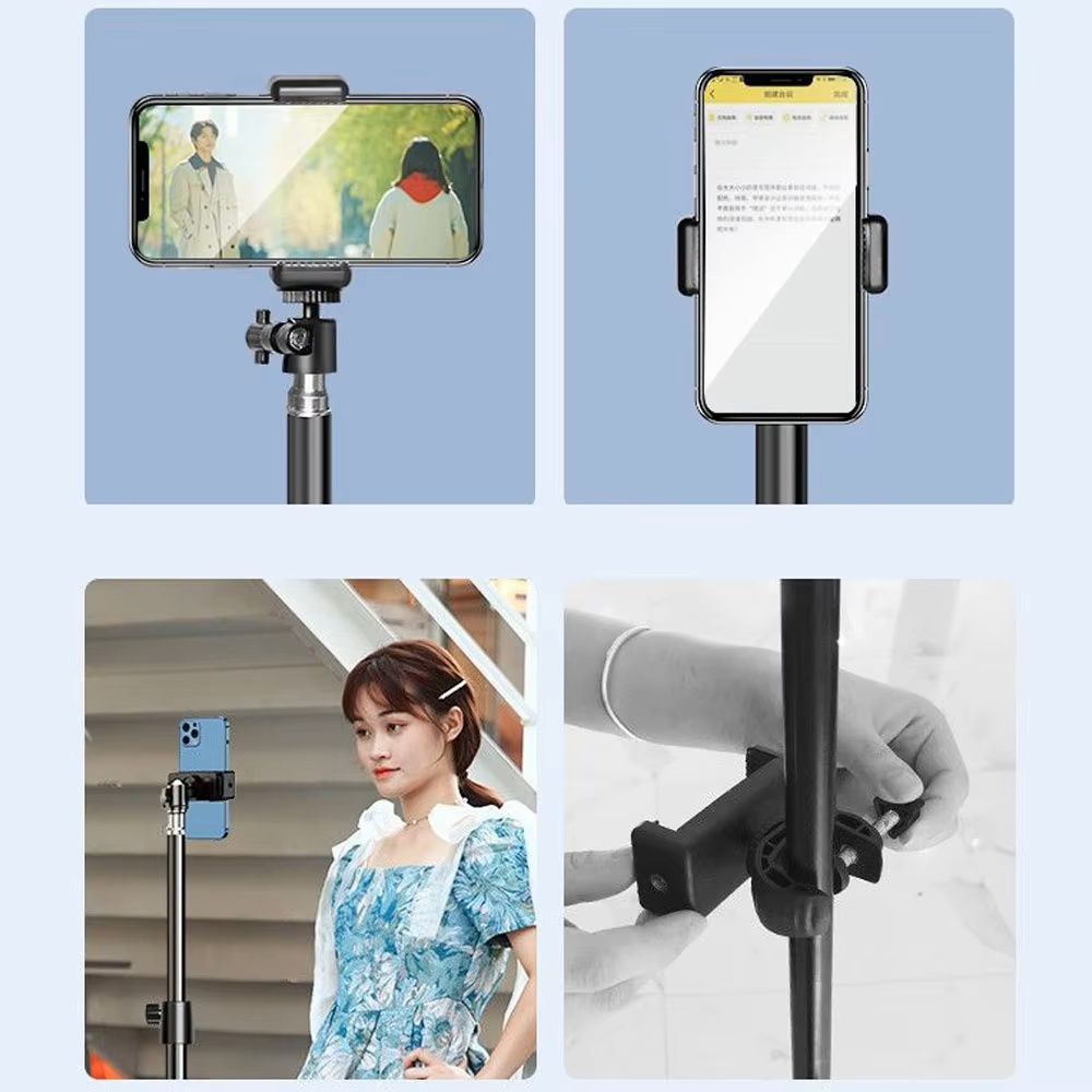 Paihao 1/4 Inch Gimbal 5KGS Loading Universal Projector Floor Stand Tripod Smartphones and Projectors Mount for Living Room