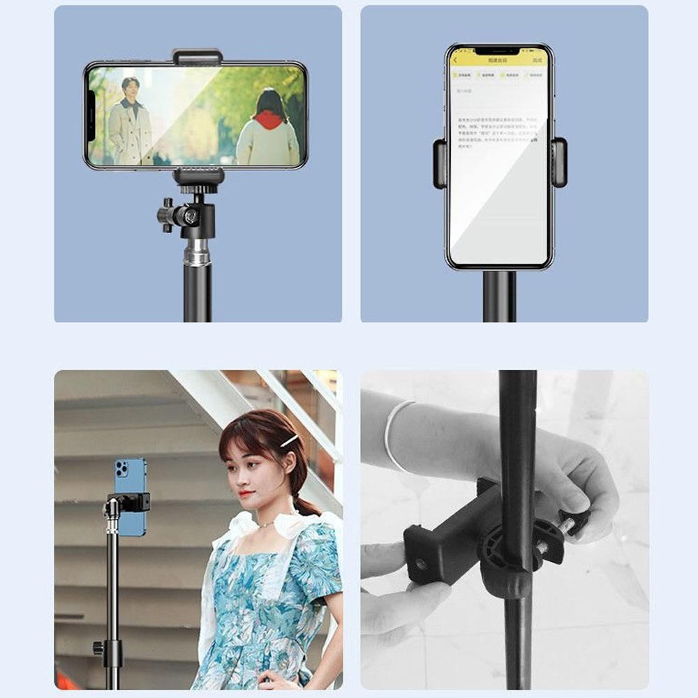 Paihao 1/4 Inch Gimbal 5KGS Loading Universal Projector Floor Stand Tripod Smartphones and Projectors Mount for Living Room