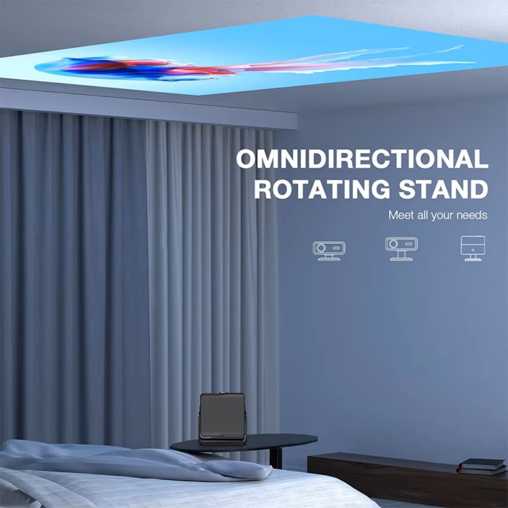 Paihao T7 Native 1080P Android 13 Smart LCD Projector, 300 ANSI Auto Focus Keystone Correction Home Theater Video Projector