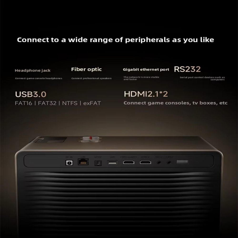 Vidda C5 Unbound 4K Smart Projector 6800 ANSI Lumens Hubble Cinema Lens AI Color Adjustment Built-in HIFI Stereo Speakers Short