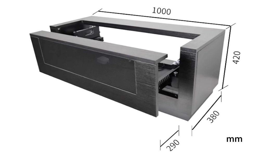 Paihao  P2 Smart UST Laser Projector Wall Mount Electric Sliding Tray Stand with 30KGS Capacity Mini Cabinet for Home Living Room