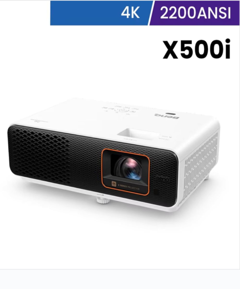 BenQ X500i 3840*2160P Short Throw Smart Projector, Built-in Android 11 2.4G/5 Wifi BT5.0 for Home En