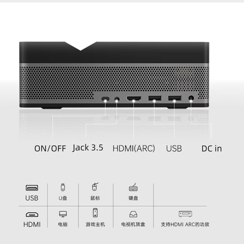 Paihao P9 Pro Portable Finger Touch Interactive Floor Projector Android WiFi 1080P 4K Support 1000 ANSI Lumens Built-in Speakers